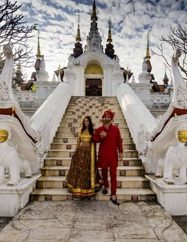 Chiang mai pre wedding shoot | red wed | witty vows