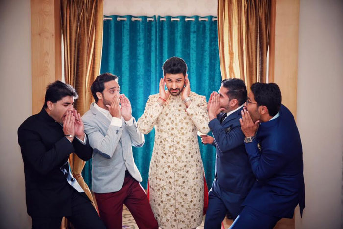 pictures every indian groom must have with his friends from the wedding  | When your boss are girls | Divyanka tripathi wedding vivek dahiya and friends | Curated by Witty Vows
