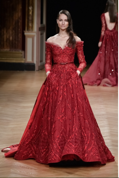 Ziad Nakad Red Cocktail Gown - Witty Vows